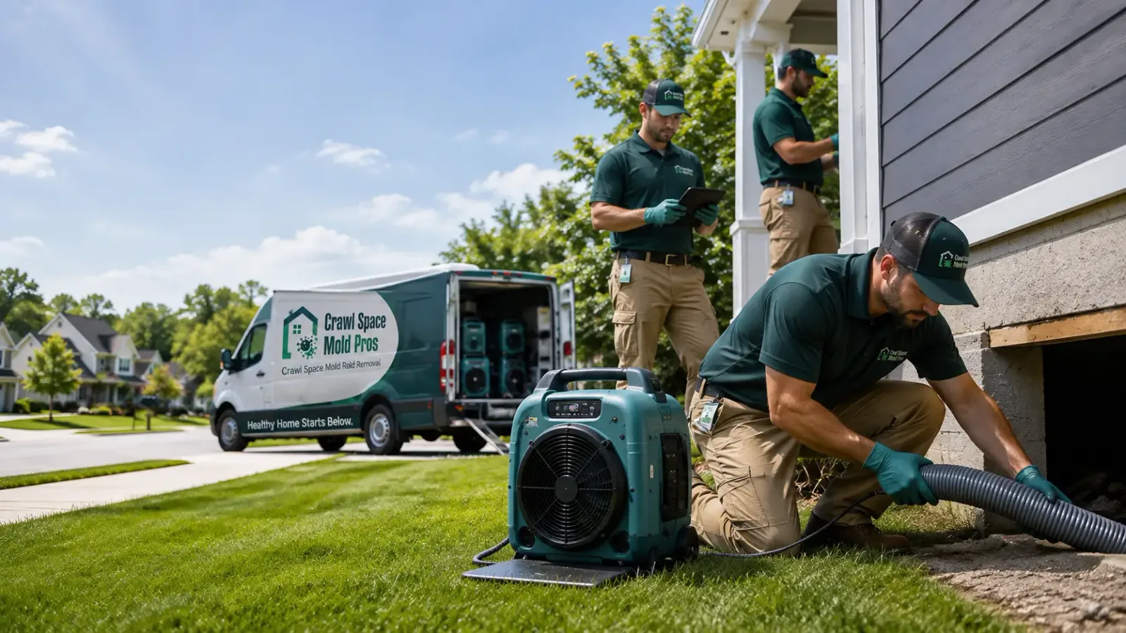 Crawl Space Mold Removal in New Douglas, IL